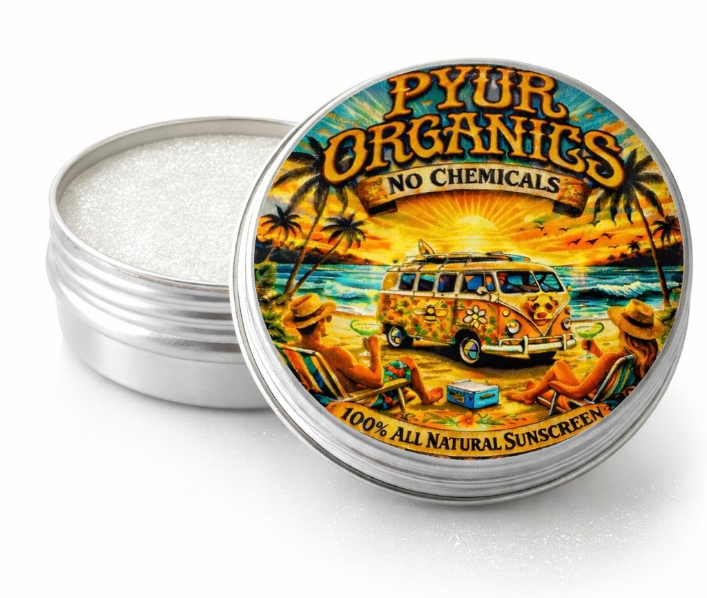 PYUR ORGANICS Mineral Sunscreen – Iridescent Shimmer | 100% All Natural | No Chemicals
