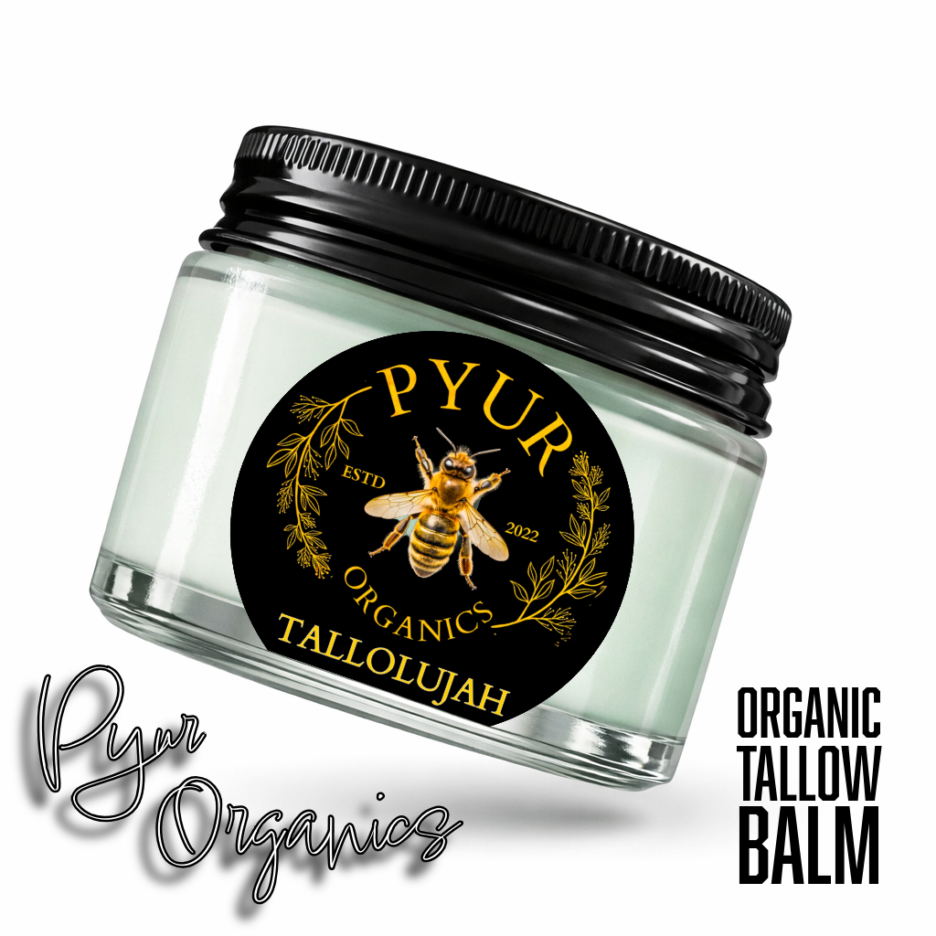 Tallolujah Balm - Organic Tallow - Raw Honey - Coconut Oil - Bee Pollen - Frankincense & Peppermint + Proprietary blend of raw botanicals (patent pending)