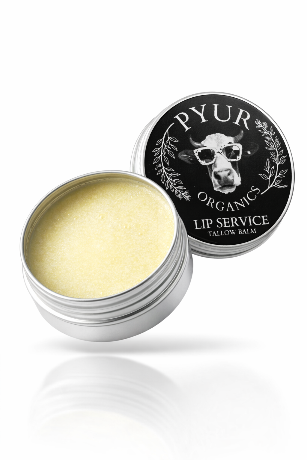 Lip Service – Tallow Lip Balm | All Natural Organic Lip Care | Bee Pollen Infused | Peppermint & Frankincense