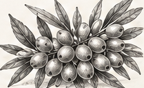 PYUR ORGANICS Journal graphite illustration