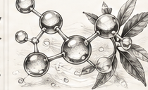 PYUR ORGANICS Journal graphite illustration
