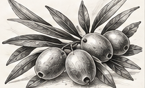 PYUR ORGANICS Journal graphite illustration