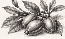 PYUR ORGANICS Journal graphite illustration