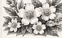 PYUR ORGANICS Journal graphite illustration