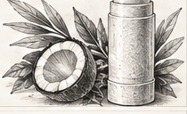 PYUR ORGANICS Journal graphite illustration