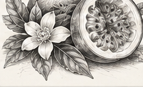PYUR ORGANICS Journal graphite illustration