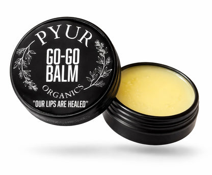 Go-Go Balm - Tallow Lip Balm - All Natural Organic - Bee Pollen Infused - Cinnamon / Clove - “Our Lips Are Healed”