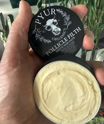 Follicle Filth - Organic All Natural Rosemary Infused Hair Texturizing Paste - Healing - Revitalizing - Matte Finish