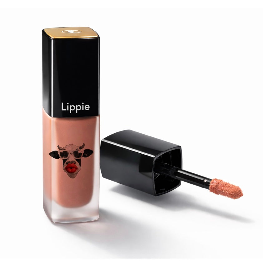 Lippie - All Natural & Organic Lip Plumping Balm Wand - Fuller Lips - Tinted Rose Shimmer - Bee Pollen Infused - Cinnamon/Clove - Nature’s Answer to Plumper Lips (tinted)