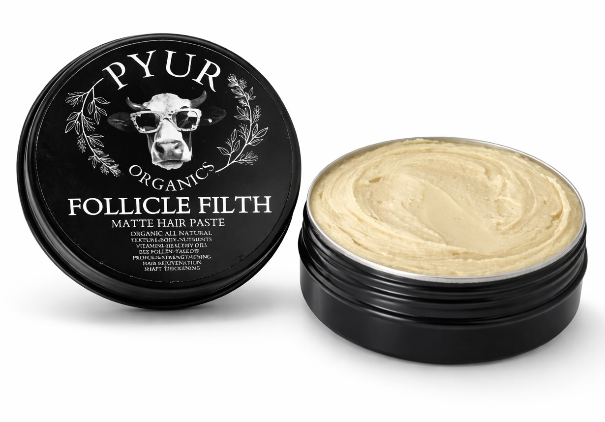 Follicle Filth - Organic All Natural Rosemary Infused Hair Texturizing Paste - Healing - Revitalizing - Matte Finish