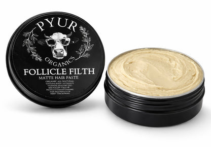 Follicle Filth - Organic All Natural Rosemary Infused Hair Texturizing Paste - Healing - Revitalizing - Matte Finish
