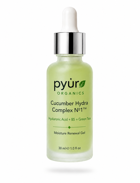 Pyür Organics Cucumber Hydra Complex Nº1™ | Hyaluronic Acid + B5 + Green Tea Moisture Renewal Gel