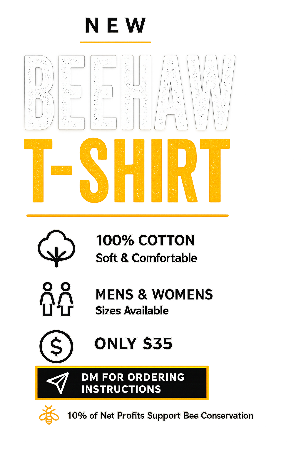 BEEHAW Unisex Graphic T-Shirt | Premium 100% Cotton - Western Bee Tee