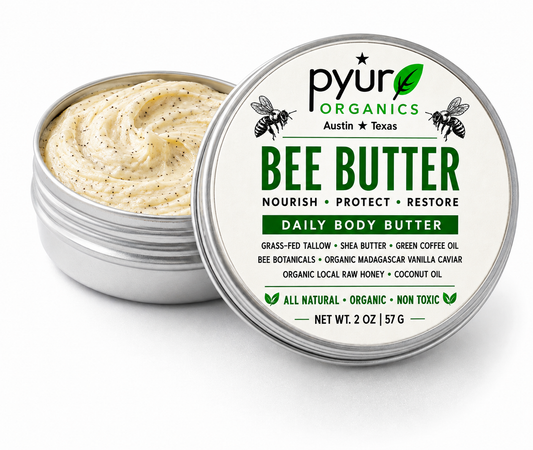 Bee Butter | Luxury Tallow Body Butter with Shea Butter, Bee Botanicals & Vanilla Caviar | 2 oz