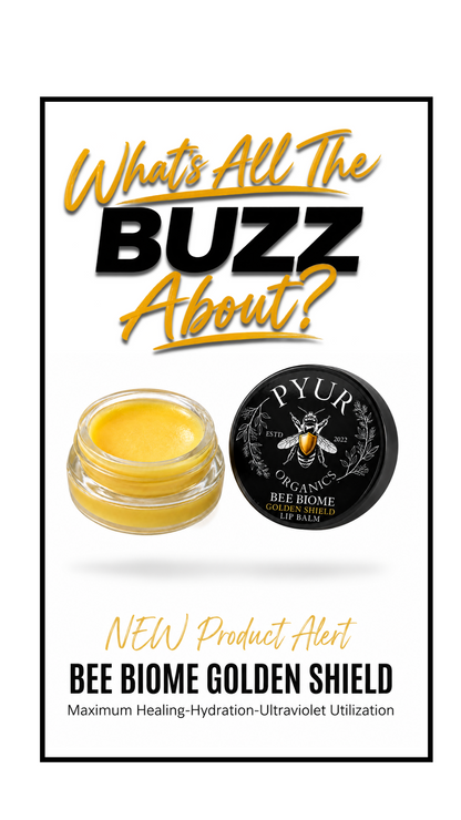 Bee Biome Golden Shield™ Lip Balm — Bee Botanicals + Plant Resins + Tallow