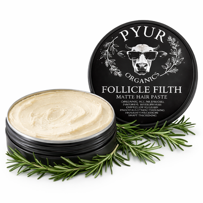 Follicle Filth - Organic All Natural Rosemary Infused Hair Texturizing Paste - Healing - Revitalizing - Matte Finish